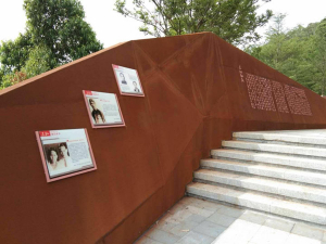 松溪耐候钢挡土墙